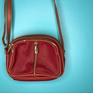 VALENTINA leather crossbody bag/purse
